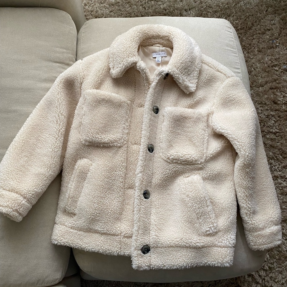 Topshop Sherpa Jacket